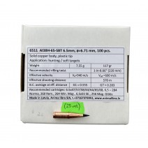 Kulkos Anima libra 6.5mm .264" 117 gr SBT (25 vnt..)