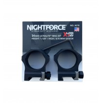 NightForce Optikos laikiklis A210 Ring set 34mm ultralite 6 bolt