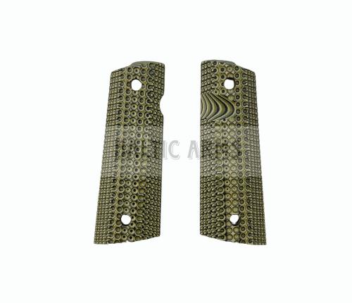 Bul 1911 rankenos kriaunos Green Magwell Cut