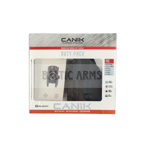 CANIK Duty Pack III - Dėklas pistoletui Compact Size IWB su Olight PL-Mini 2 prožektoriumi