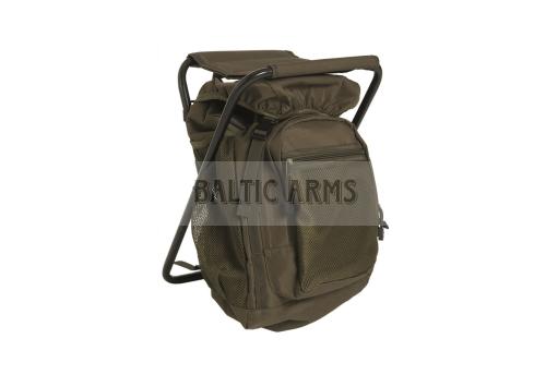 Mil-Tec Kuprinė su kedute OD Mil-Tec OD BACKPACK WITH CHAIR 14059001