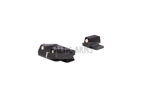CANIK White Dot Front Sight & Mete Series Rear Sight taikiklių komplektas
